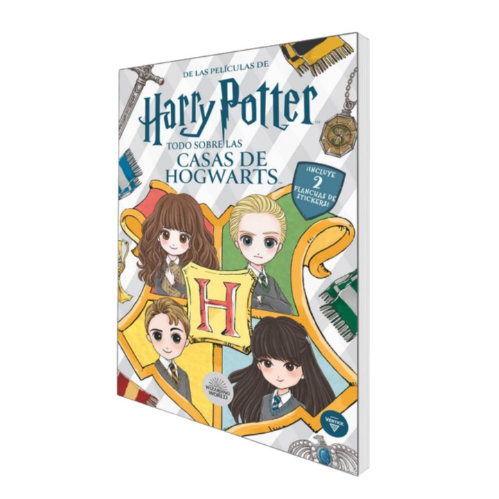 LIBRO HARRY POTTER CASAS DE HOGWARTS