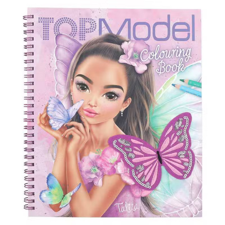 LIBRO TOP MODEL PARA COLOREAR CON LENTEJUELAS